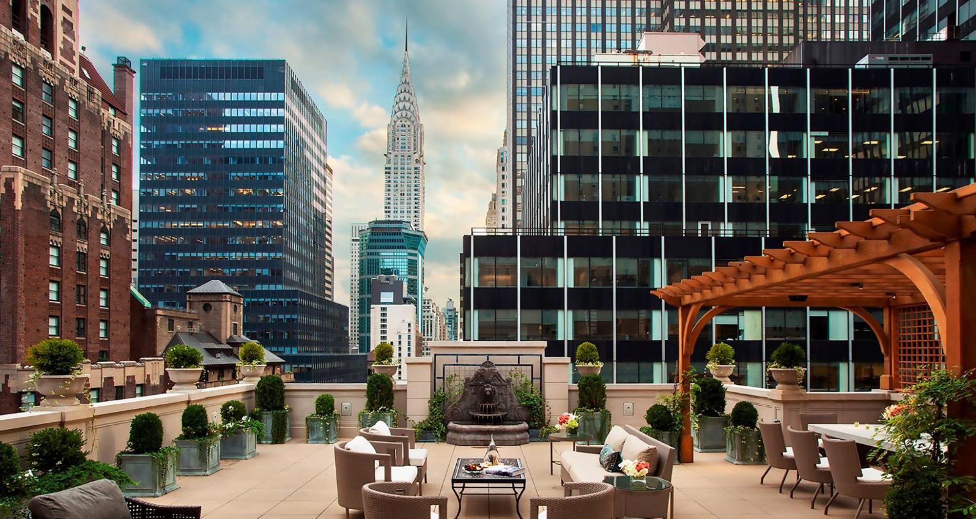 Intercontinental New York Barclay Hotel By Ihg Esterno foto The rooftop terrace