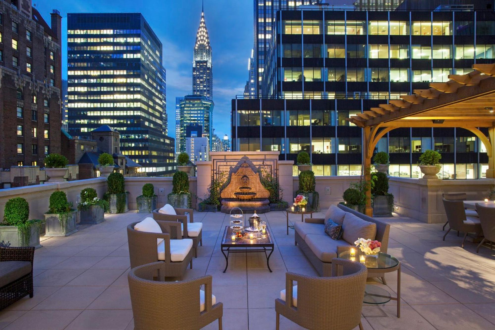 Intercontinental New York Barclay Hotel By Ihg Esterno foto The rooftop terrace